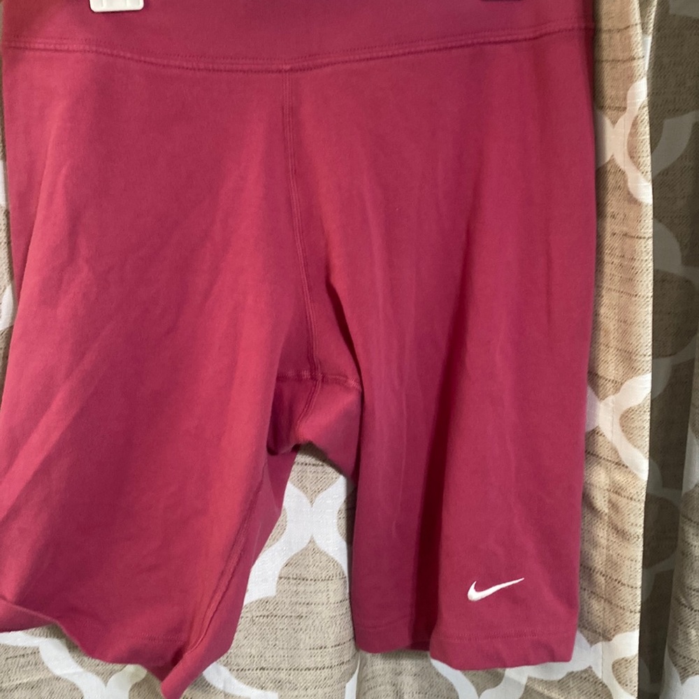 Nike pink biker shorts